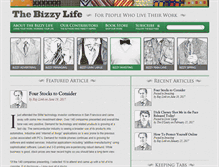 Tablet Screenshot of bizzylife.com